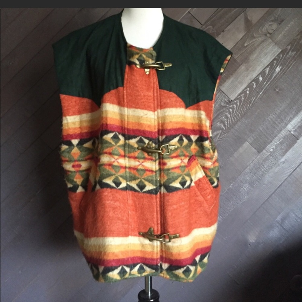 Vintage Aztec Print Vest